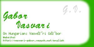 gabor vasvari business card